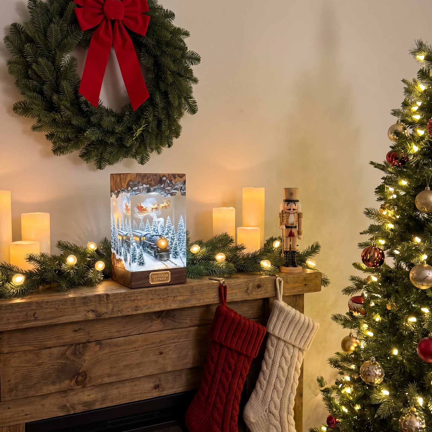 Polar Express Christmas Lamp